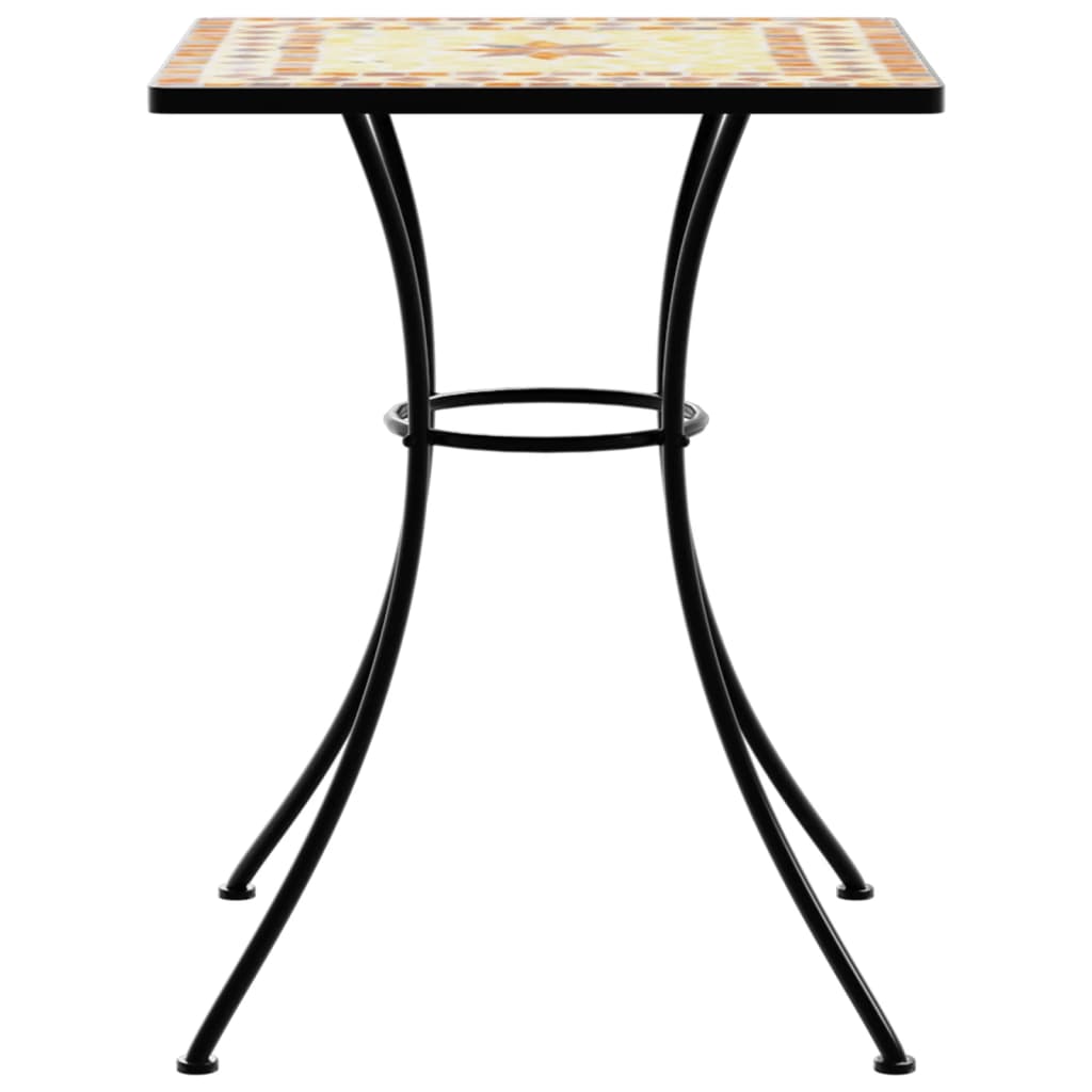 Mosaic Bistro Table Terracotta 60x60x74 cm Ceramic