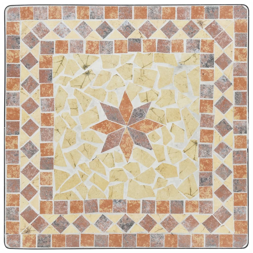 Mosaic Bistro Table Terracotta 60x60x74 cm Ceramic
