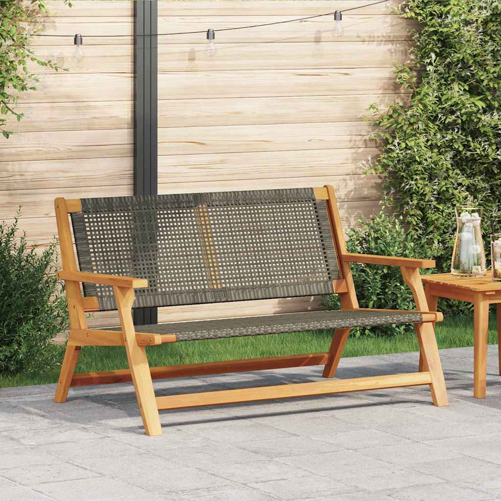 Garden Furniture Grey 122 x 78 x 73cm Solid Acacia wood