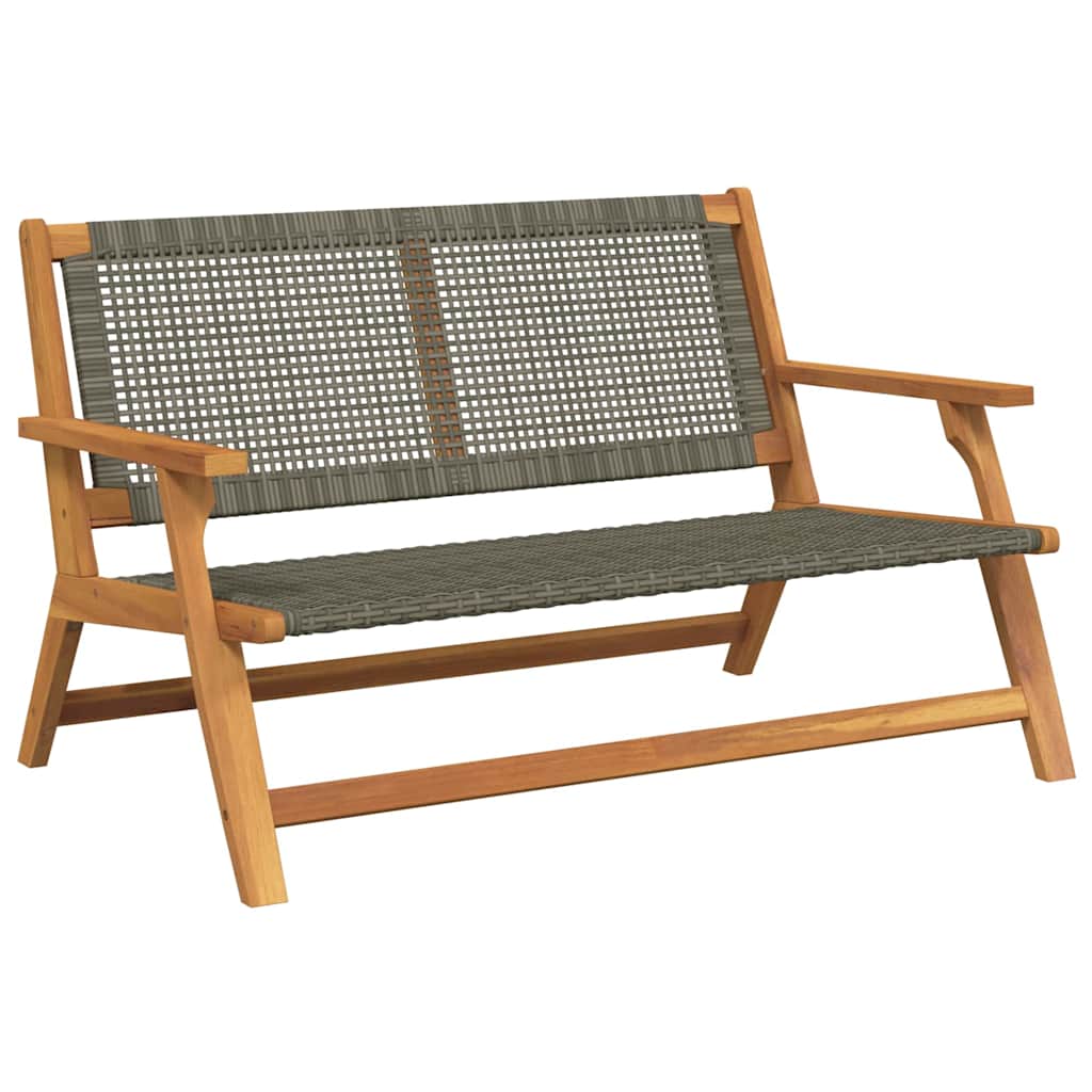Garden Furniture Grey 122 x 78 x 73cm Solid Acacia wood