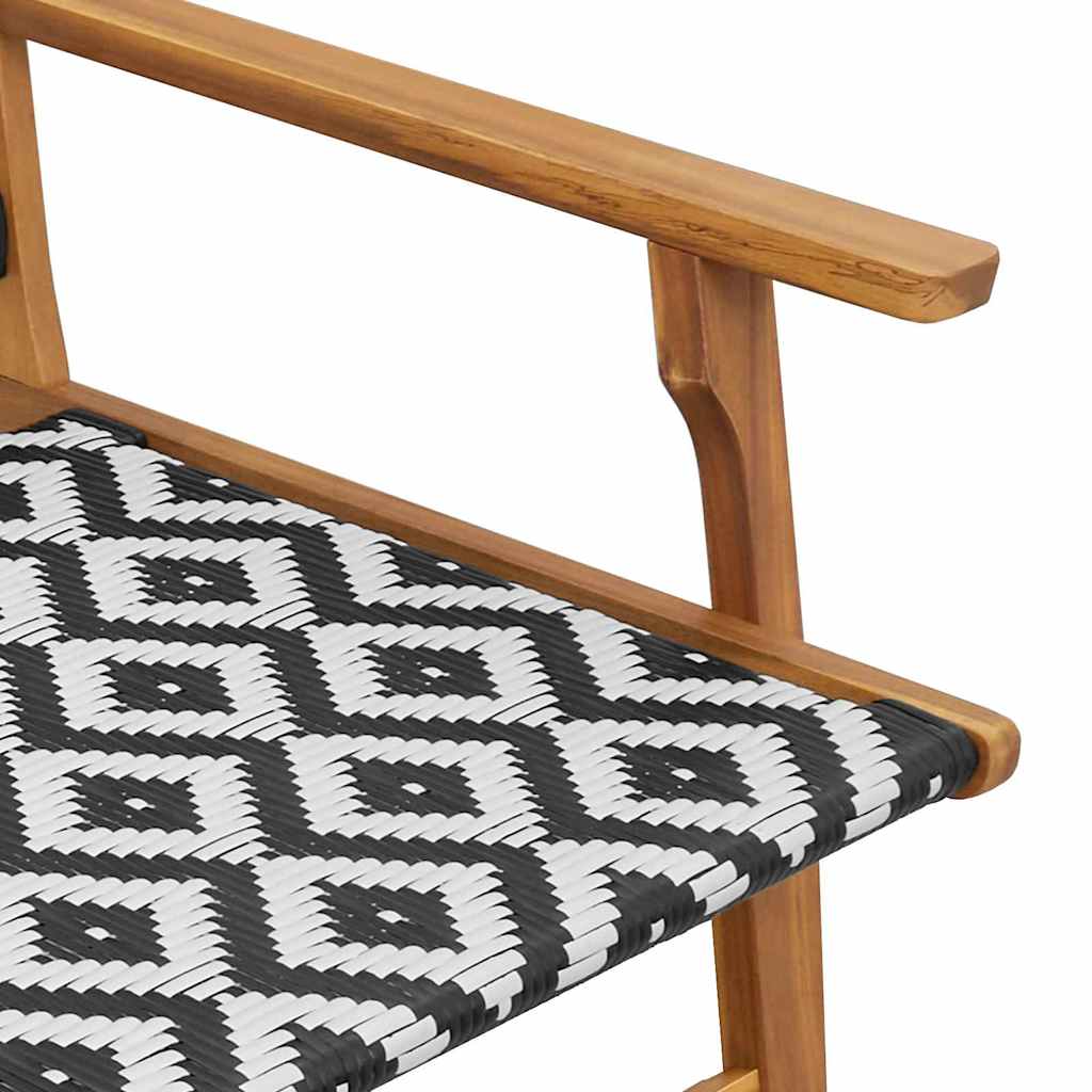 Garden Furniture White 122 x 78 x 73cm Solid Acacia wood