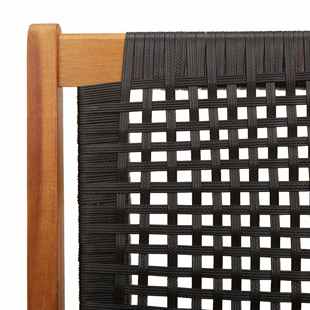 Garden Furniture 2 pcs Black 67 x 78 x 73cm Solid Acacia wood