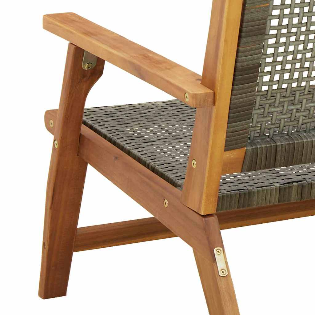 Garden Furniture 2 pcs Grey 67 x 78 x 73cm Solid Acacia wood