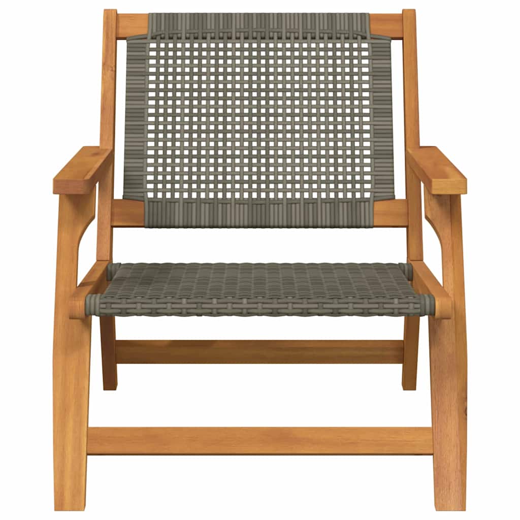 Garden Furniture 2 pcs Grey 67 x 78 x 73cm Solid Acacia wood