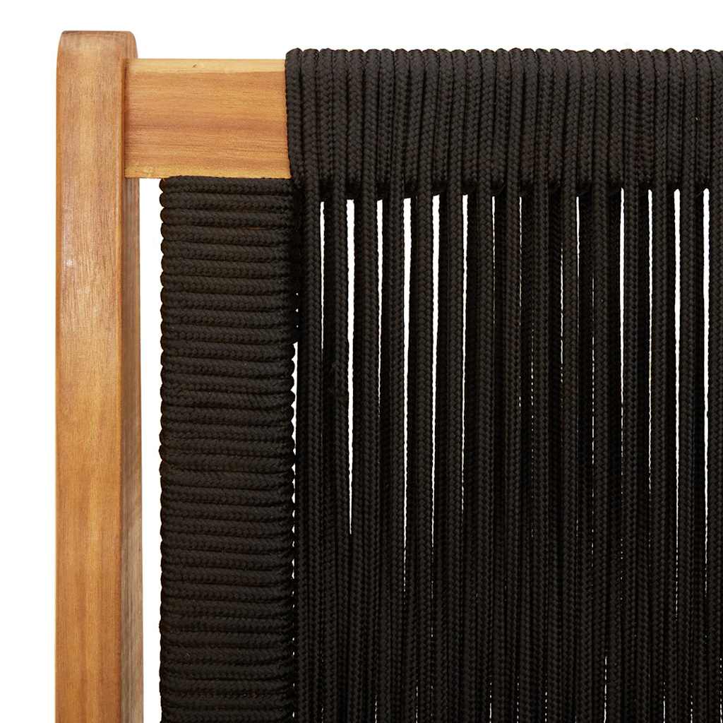 Garden Furniture 2 pcs Black 78 x 67 x 73cm Solid Acacia wood