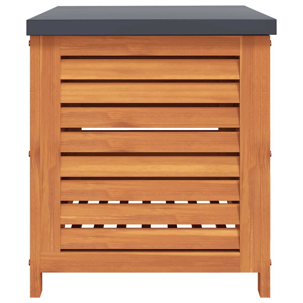 Garden Storage Box 60x50x55 cm Solid Wood Eucalyptus
