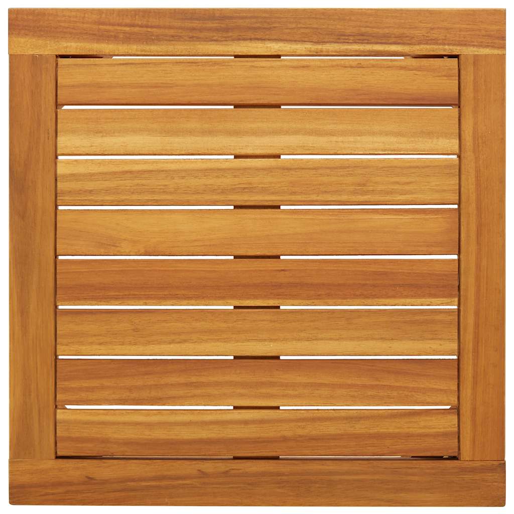 3 Piece Bistro Set Beige Poly Rattan and Acacia Wood