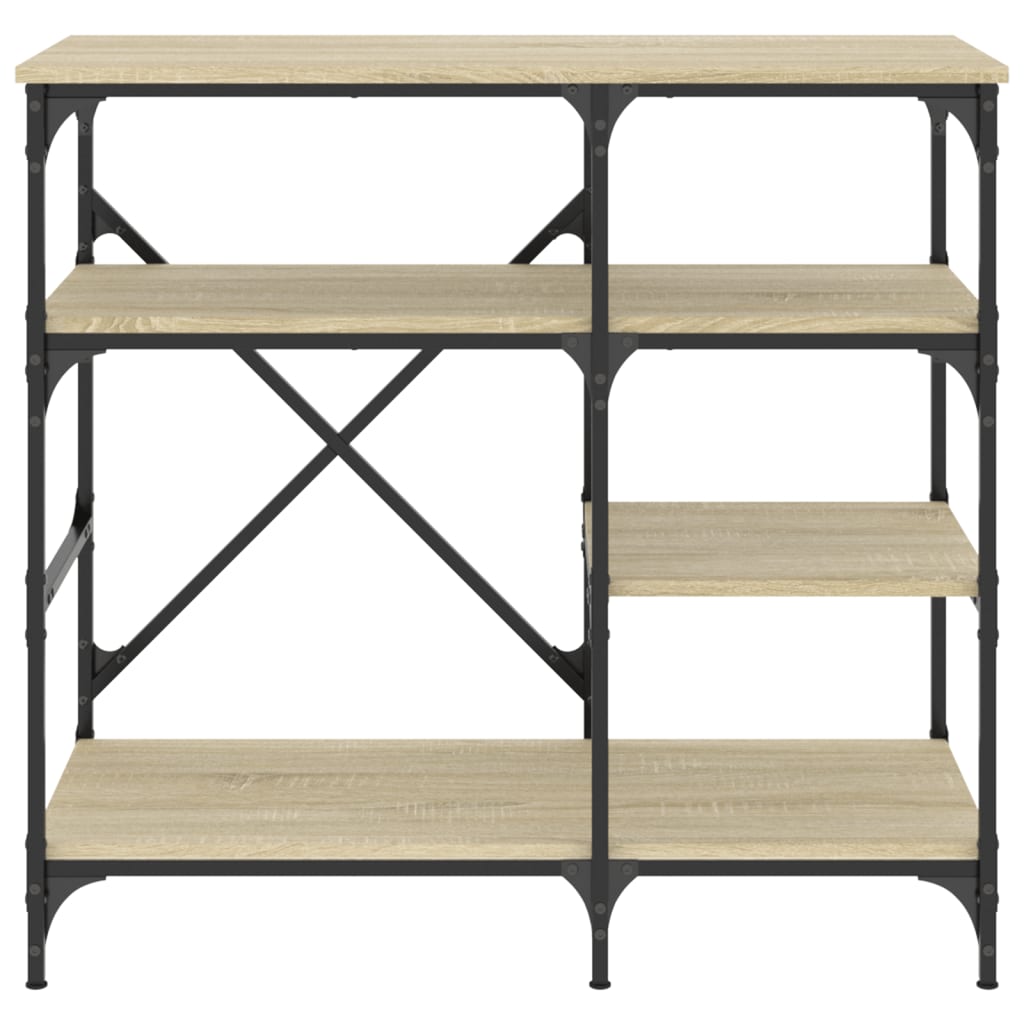 Baker's Rack Sonoma Oak 90x40x84 cm Engineered Wood and Metal