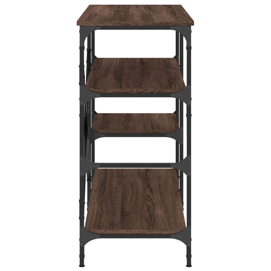 Baker's Rack Brown Oak 90x40x84 cm Engineered Wood and Metal