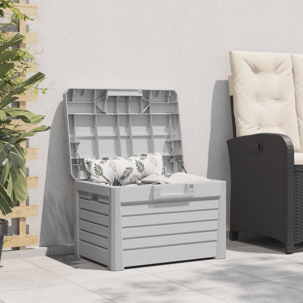 Outdoor Cushion Box Grey 73x50.5x46.5 cm Polypropylene