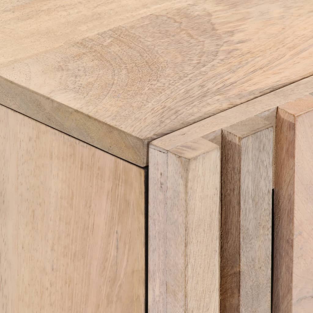 Bedside Cabinet 40x34x46 cm Solid Wood Bleached Mango