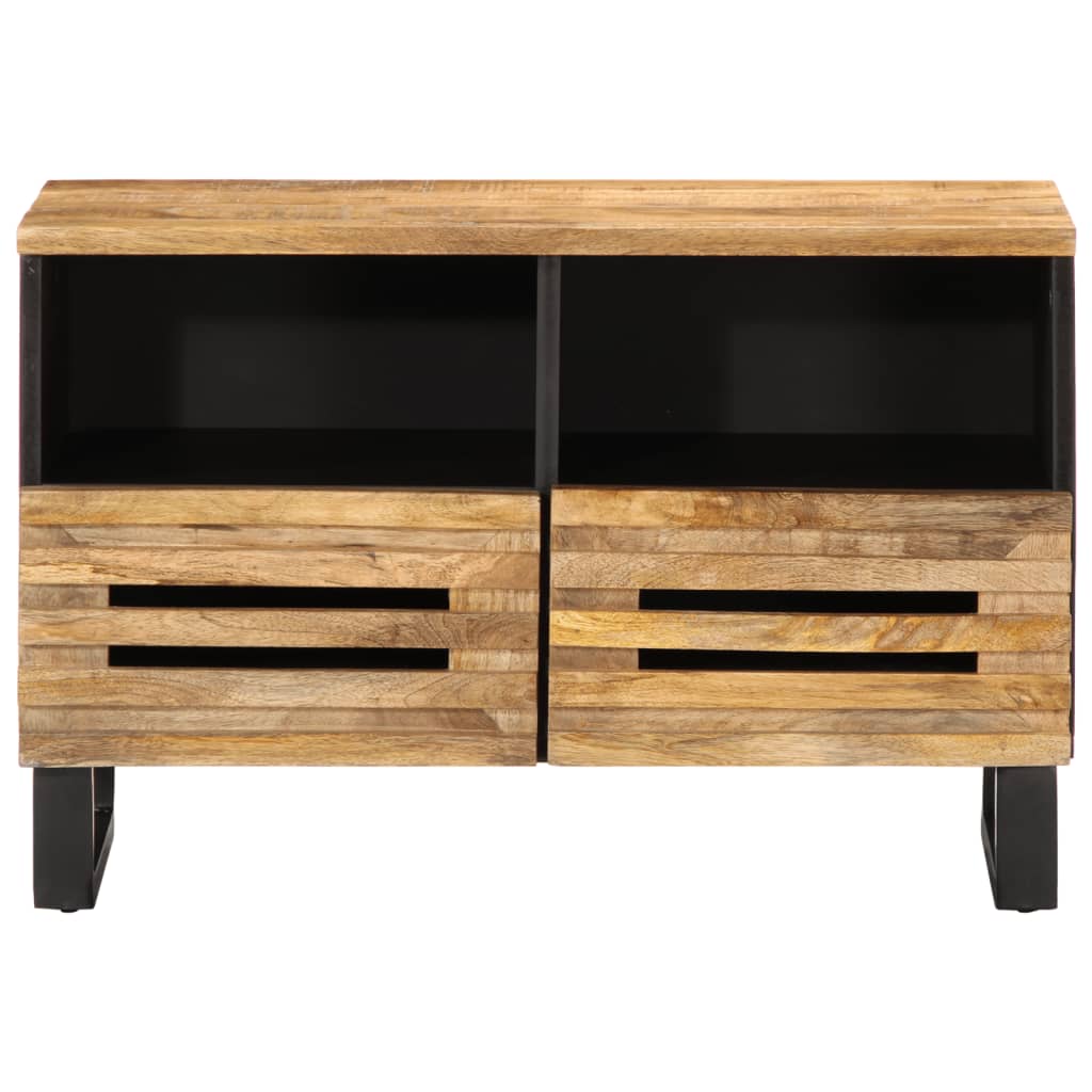 TV Cabinet 70x34x46 cm Solid Wood Rough Mango
