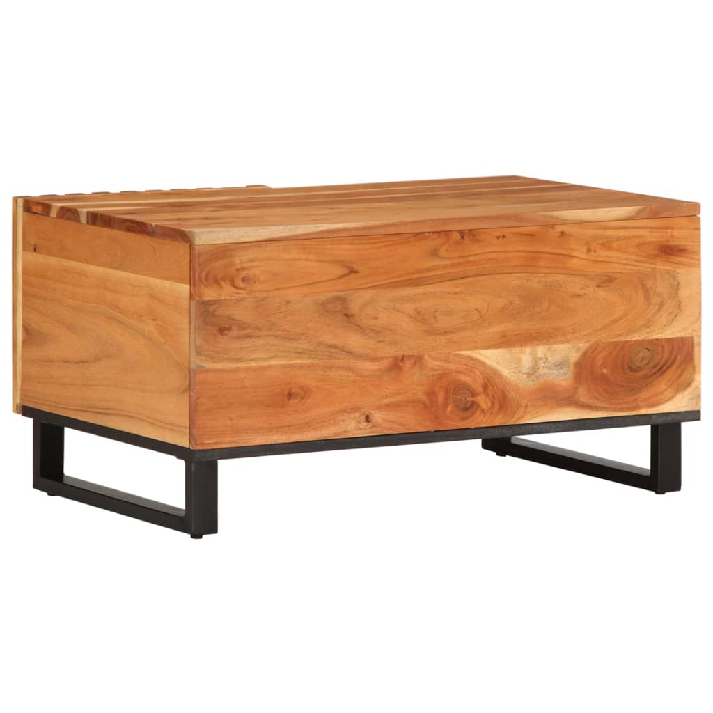 Coffee Table 80x51x40 cm Solid Wood Acacia
