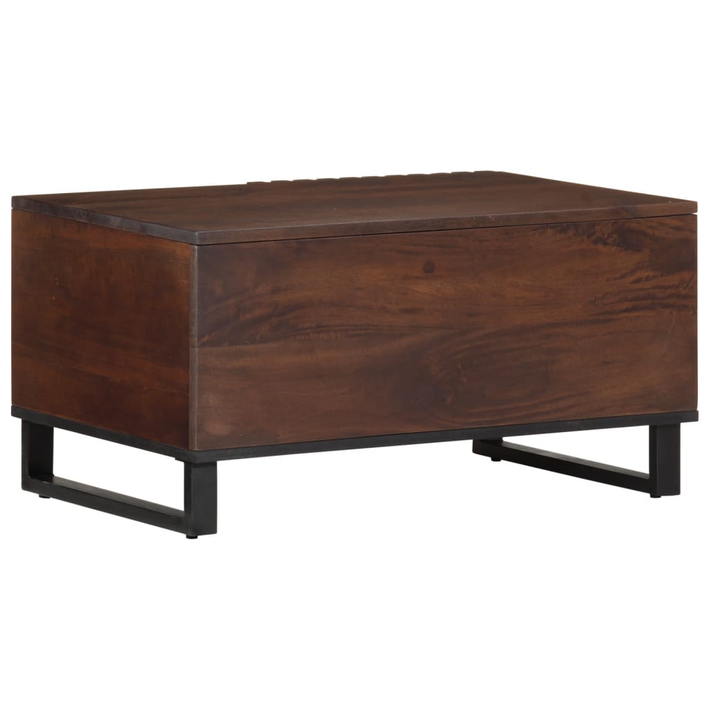 Coffee Table Brown 80x51x40 cm Solid Wood Mango