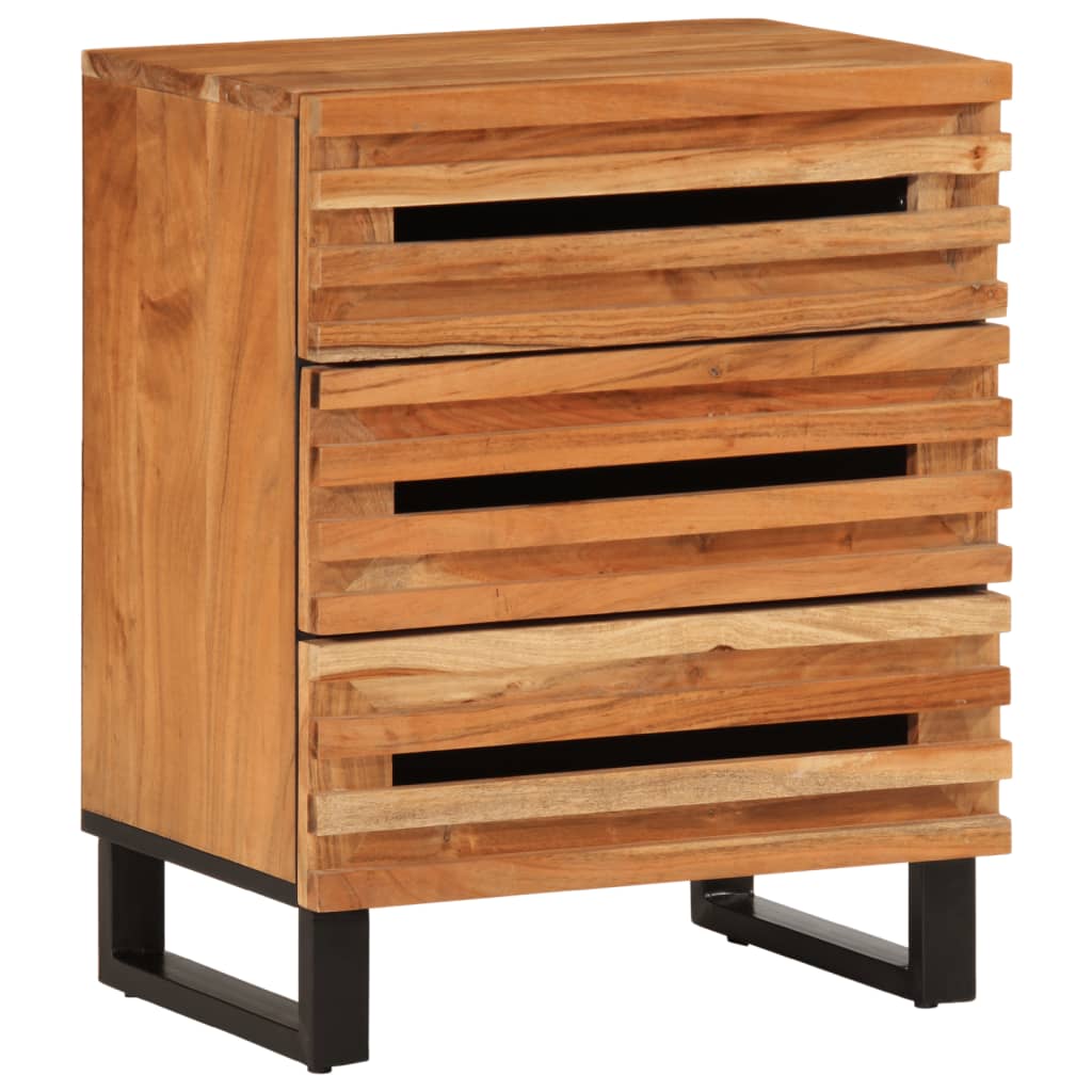 Bedside Cabinet 50x34x62 cm Solid Wood Acacia