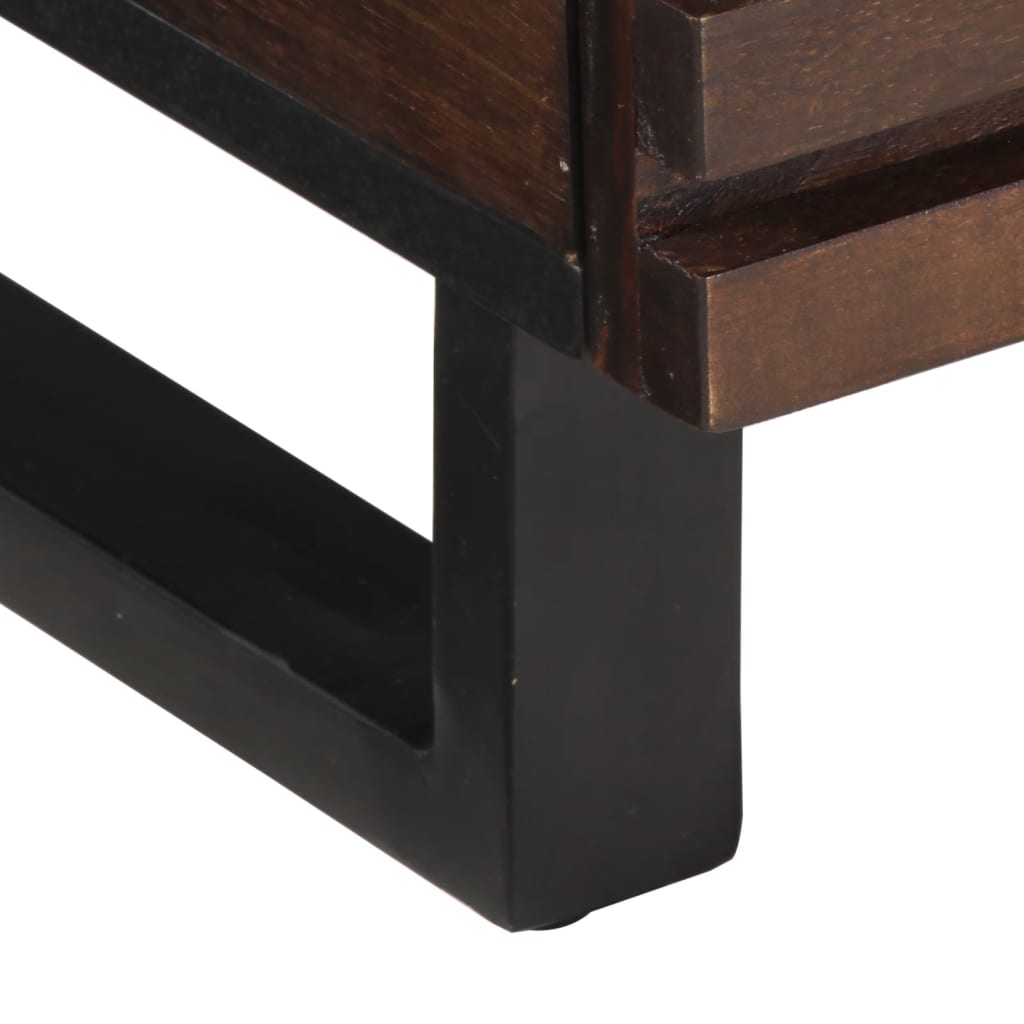 Coffee Table Brown 80x55x40 cm Solid Wood Mango