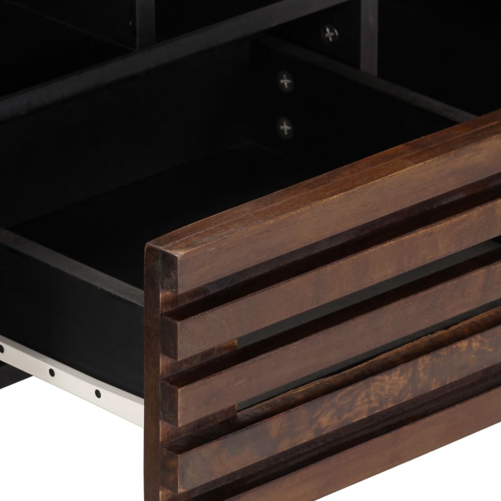 TV Cabinet Brown 100x34x46 cm Solid Wood Mango