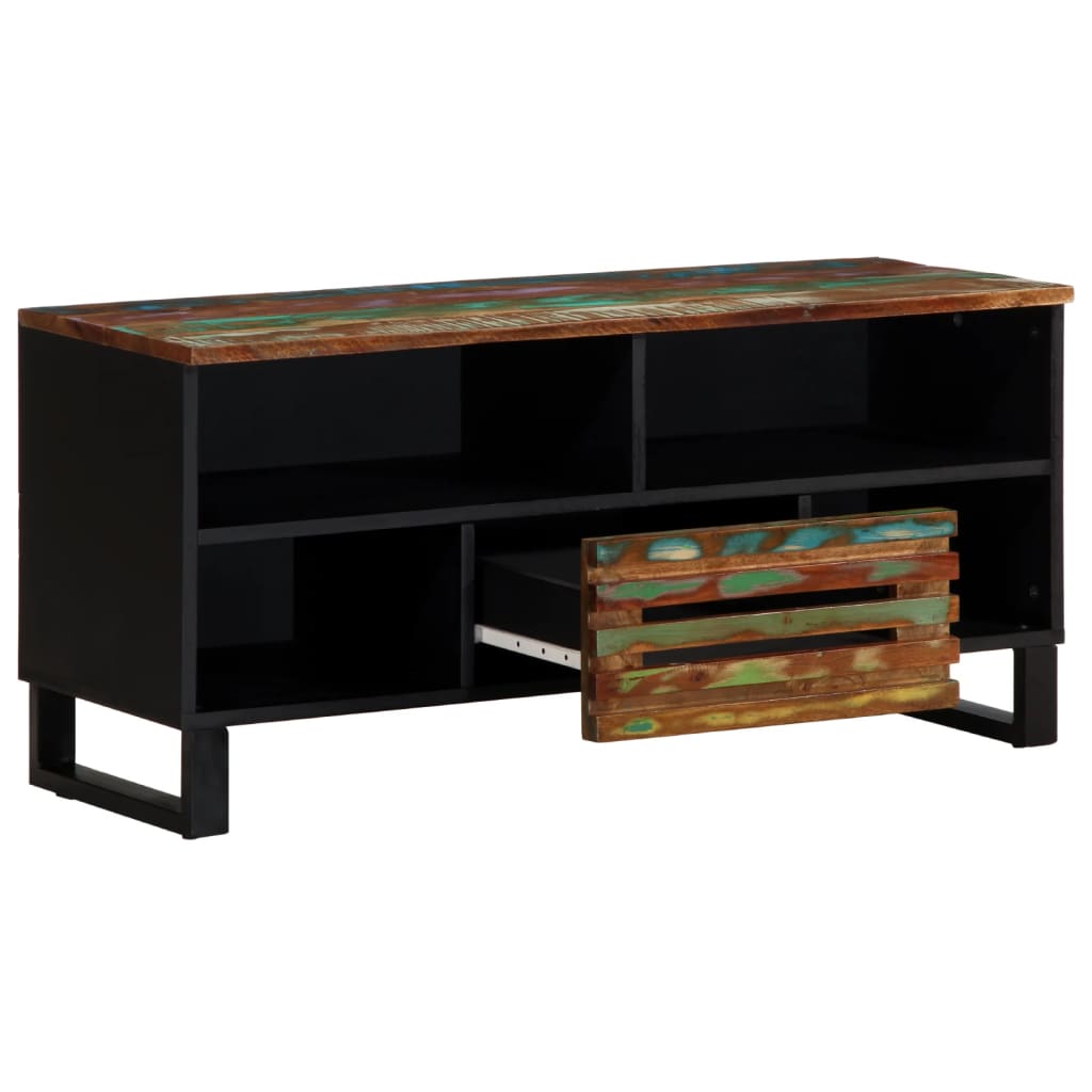 TV Cabinet 100x34x46 cm Solid Wood Acacia