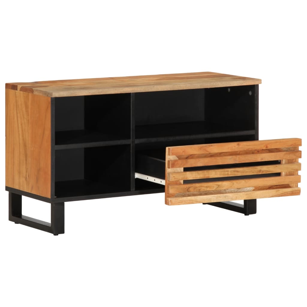 TV Cabinet 80x34x46 cm Solid Wood Acacia