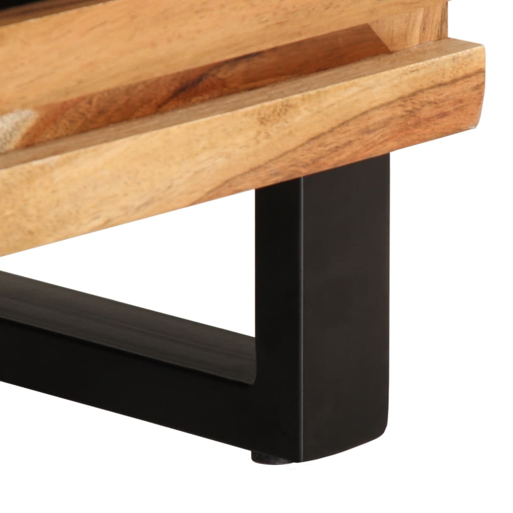 TV Cabinet 80x34x46 cm Solid Wood Acacia