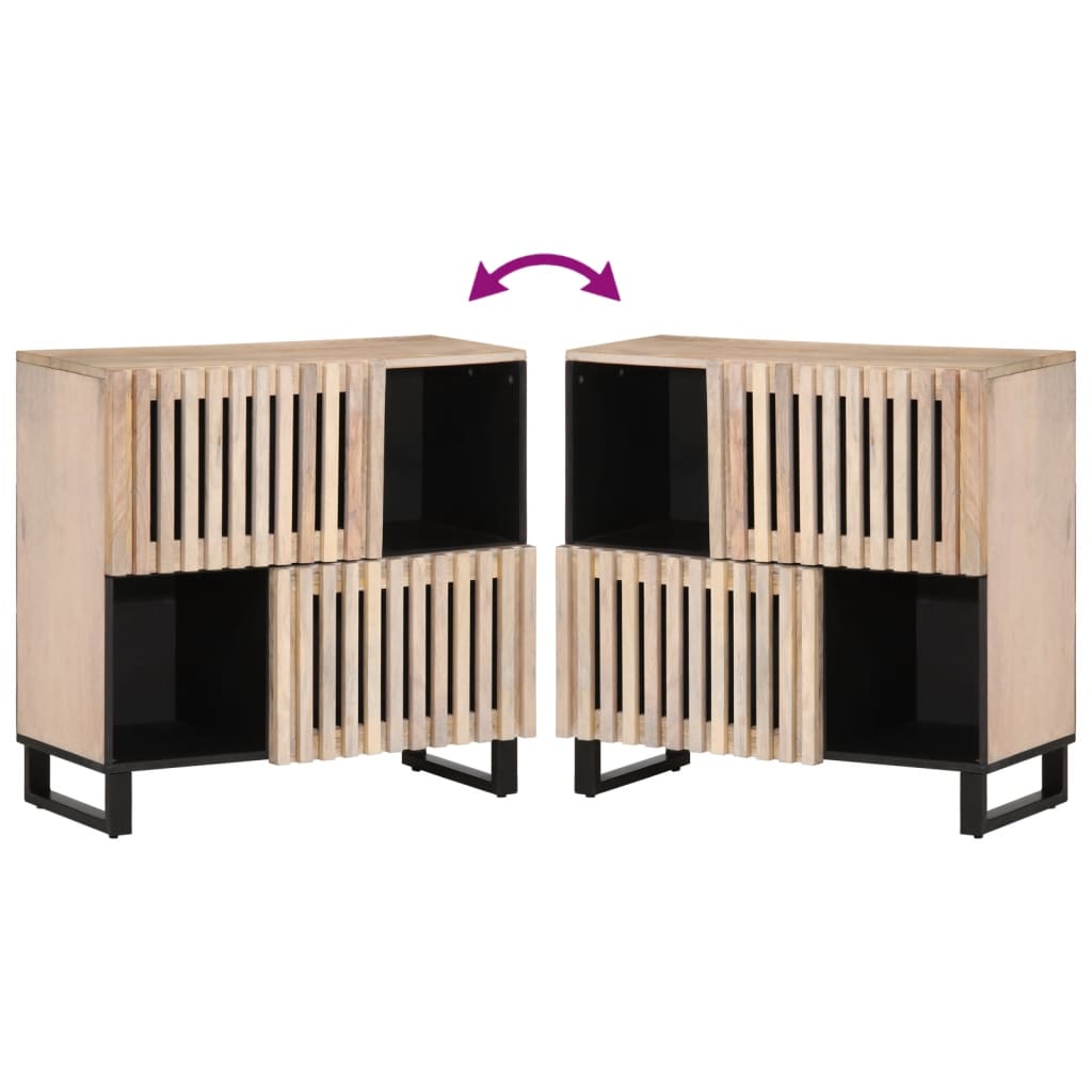 Sideboard 80x34x75 cm Solid Wood Mango