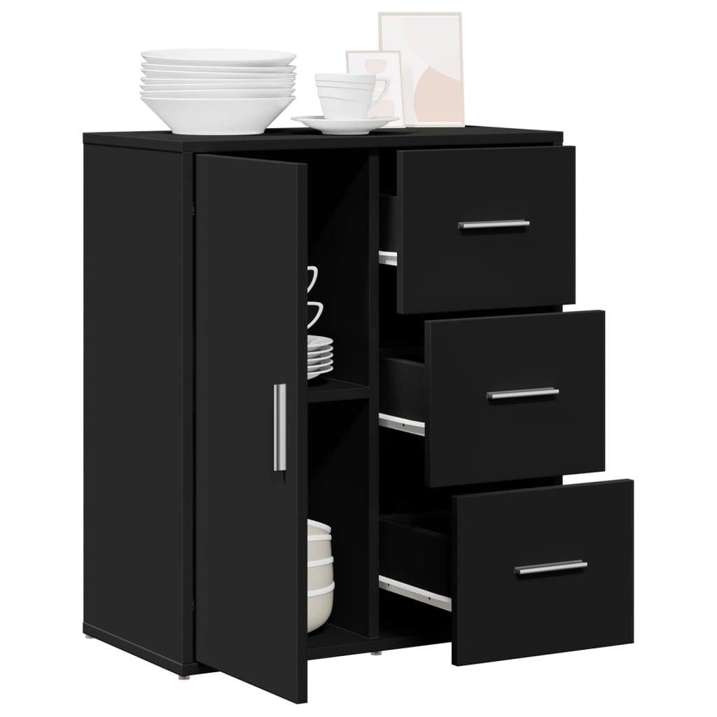 Sideboard Black 60x31x70 cm Engineered Wood
