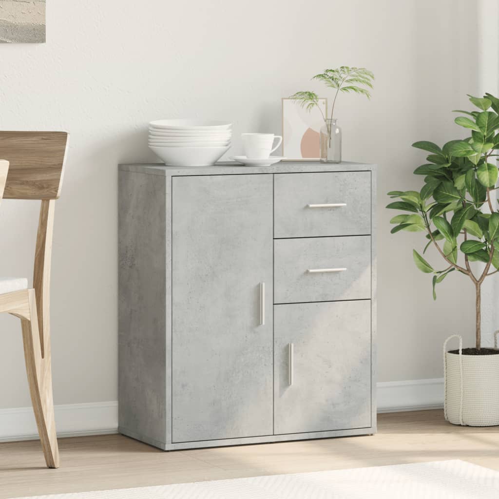Sideboard Concrete Grey 60x31x70 cm Engineered Wood