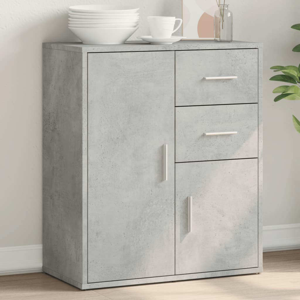 Sideboard Concrete Grey 60x31x70 cm Engineered Wood