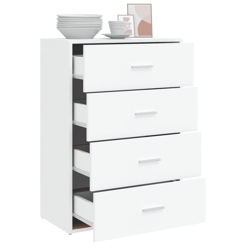 Sideboard White 60x31x84 cm Engineered Wood