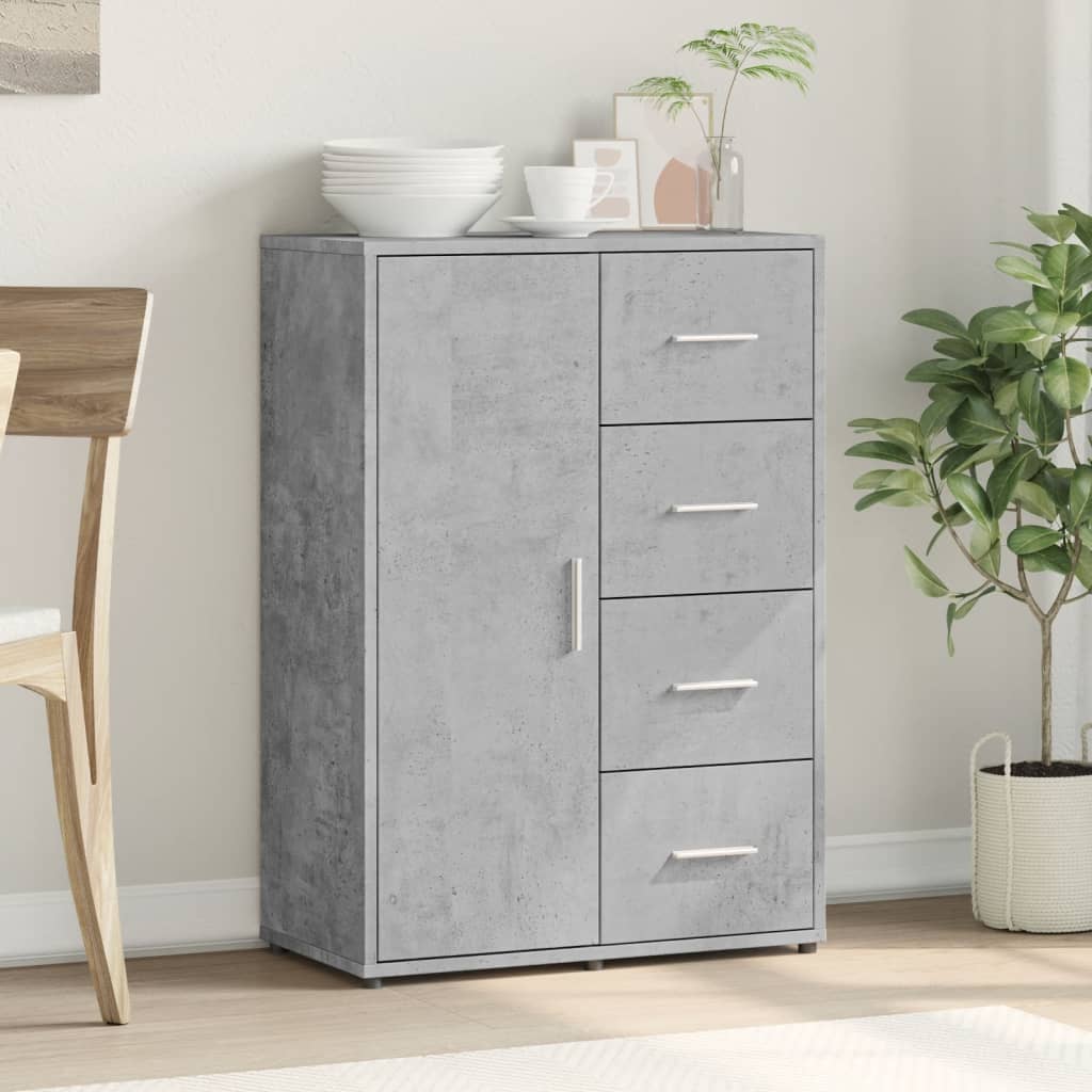 Sideboard Concrete Grey 60x31x84 cm Engineered Wood