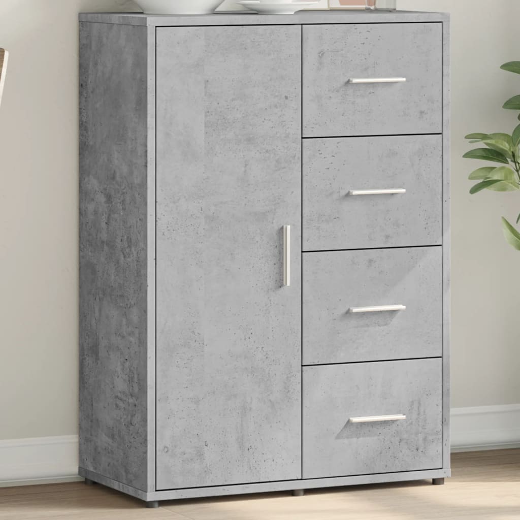 Sideboard Concrete Grey 60x31x84 cm Engineered Wood