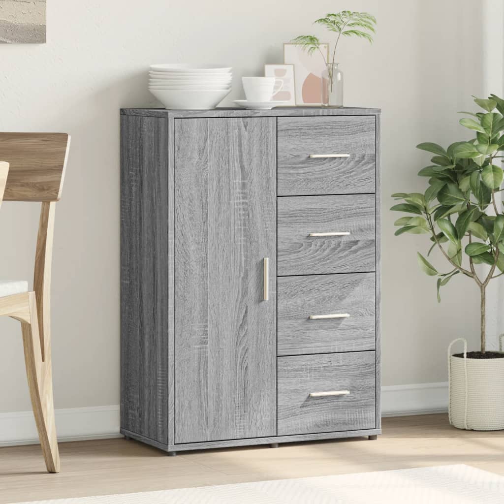 Sideboard Grey Sonoma 60x31x84 cm Engineered Wood
