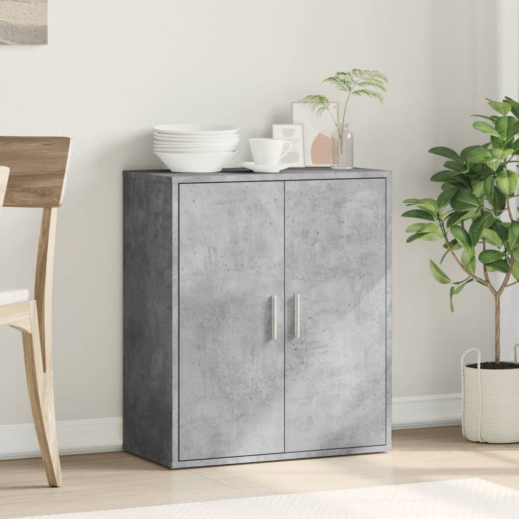 Sideboard Concrete Grey 79x38x80 cm Engineered Wood