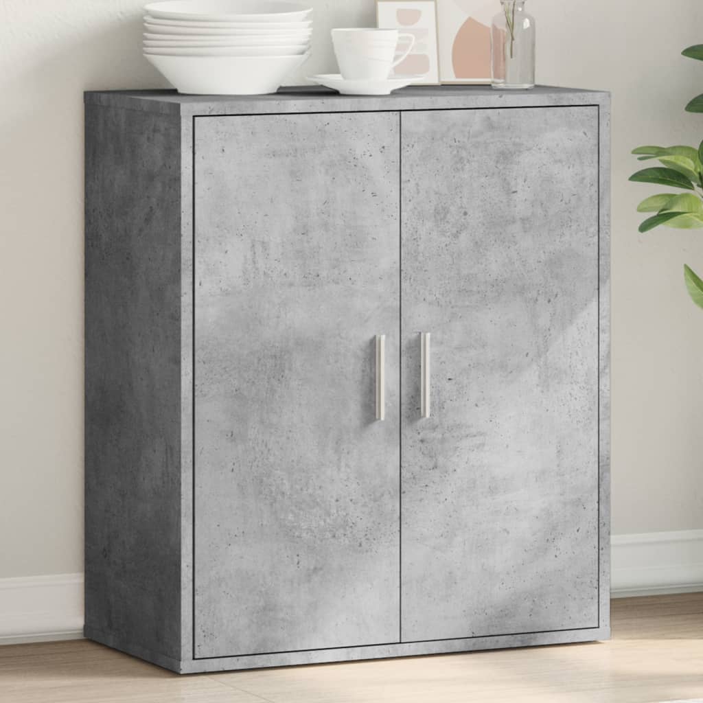 Sideboard Concrete Grey 79x38x80 cm Engineered Wood