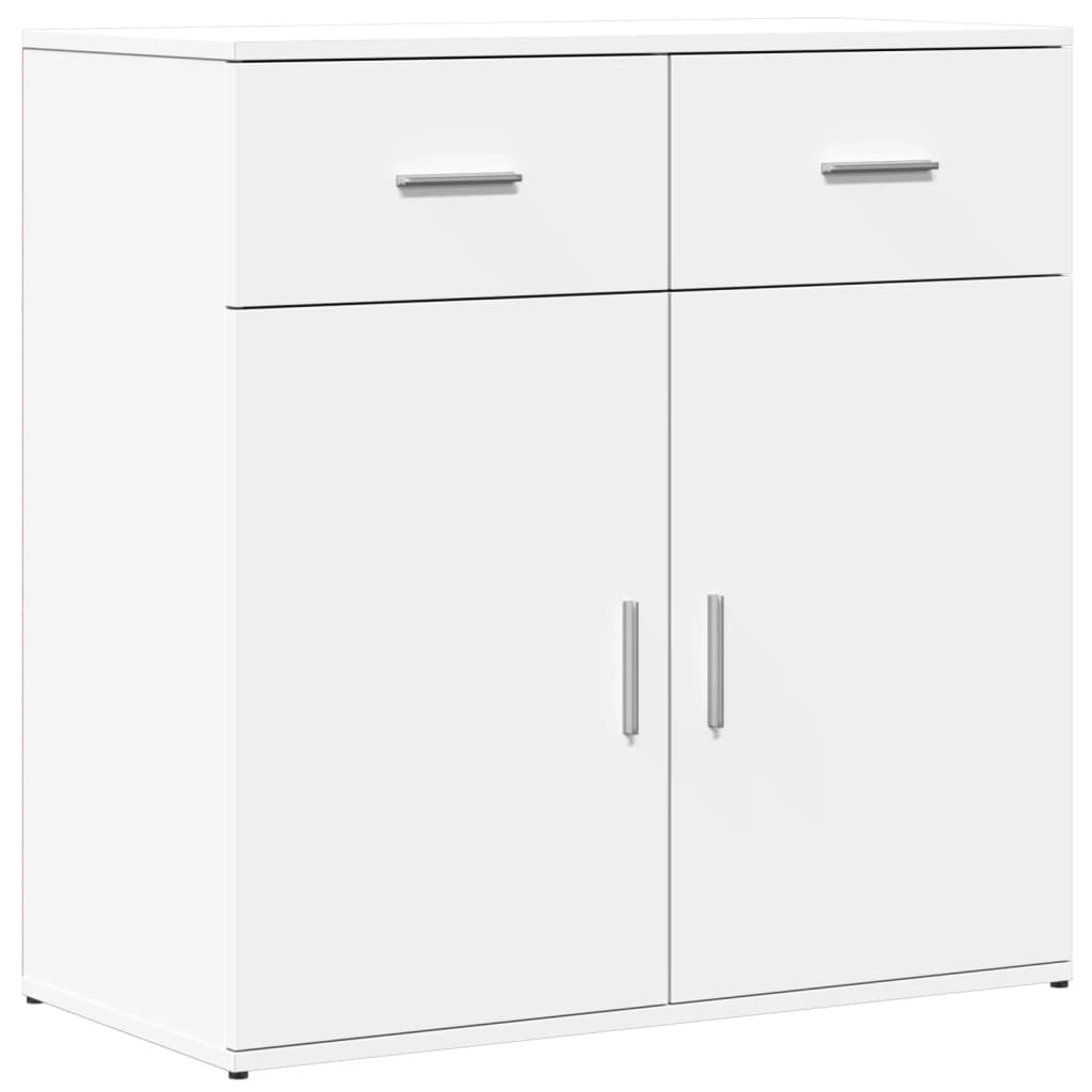 Sideboard White 79x38x80 cm Engineered Wood