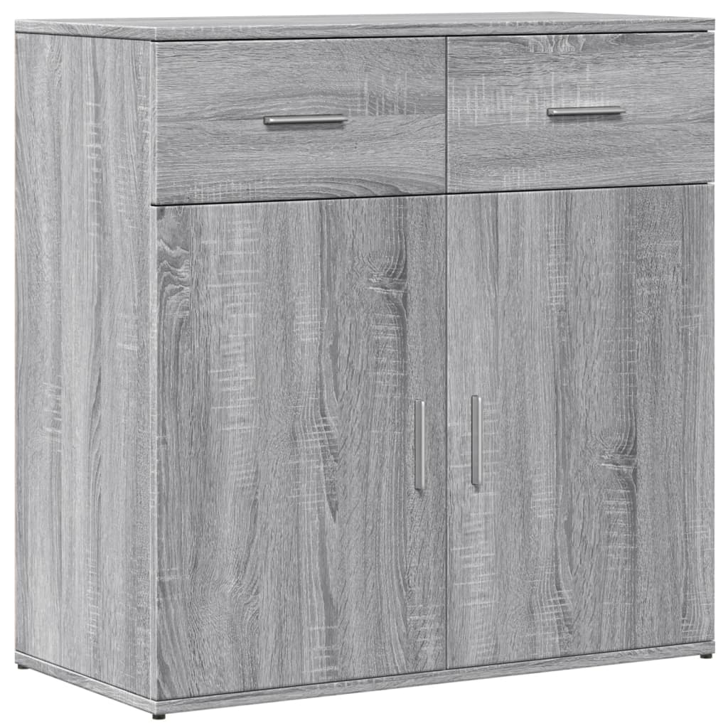 Sideboard Grey Sonoma 79x38x80 cm Engineered Wood