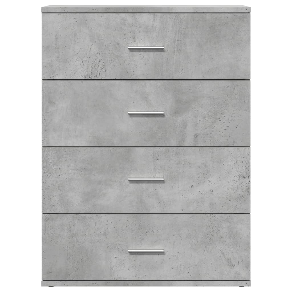Sideboard Concrete Grey 60x39x80 cm Engineered Wood