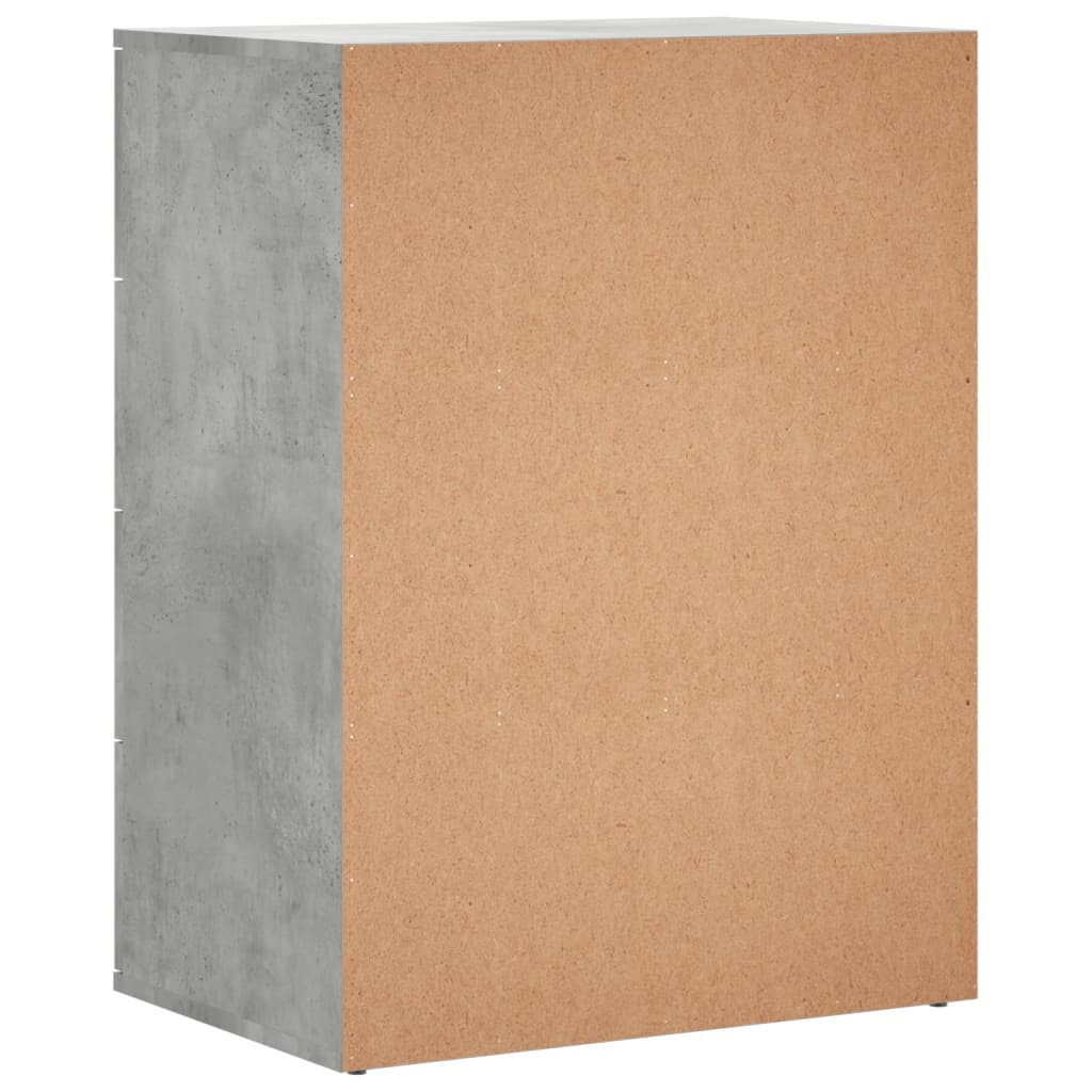 Sideboard Concrete Grey 60x39x80 cm Engineered Wood