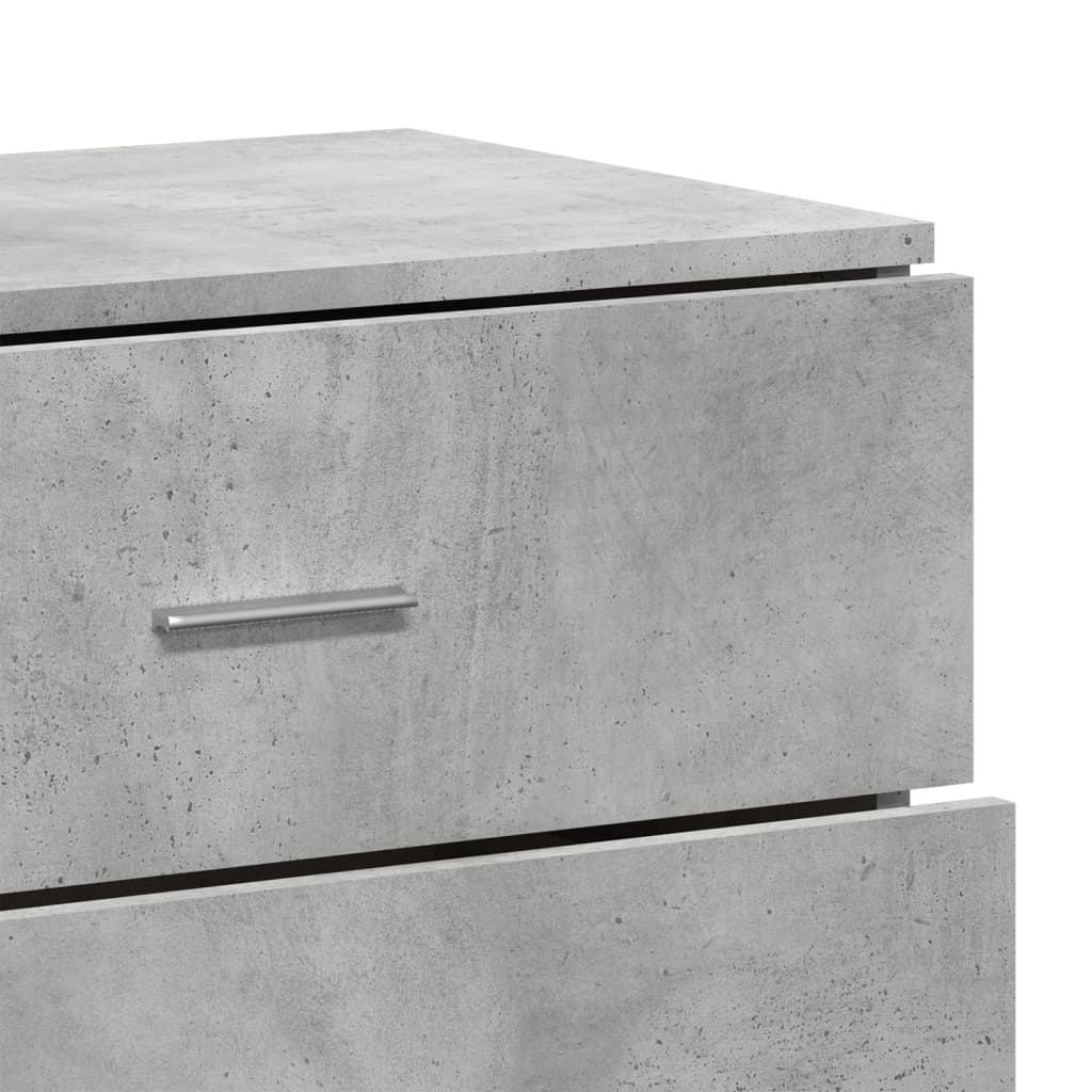 Sideboard Concrete Grey 60x39x80 cm Engineered Wood