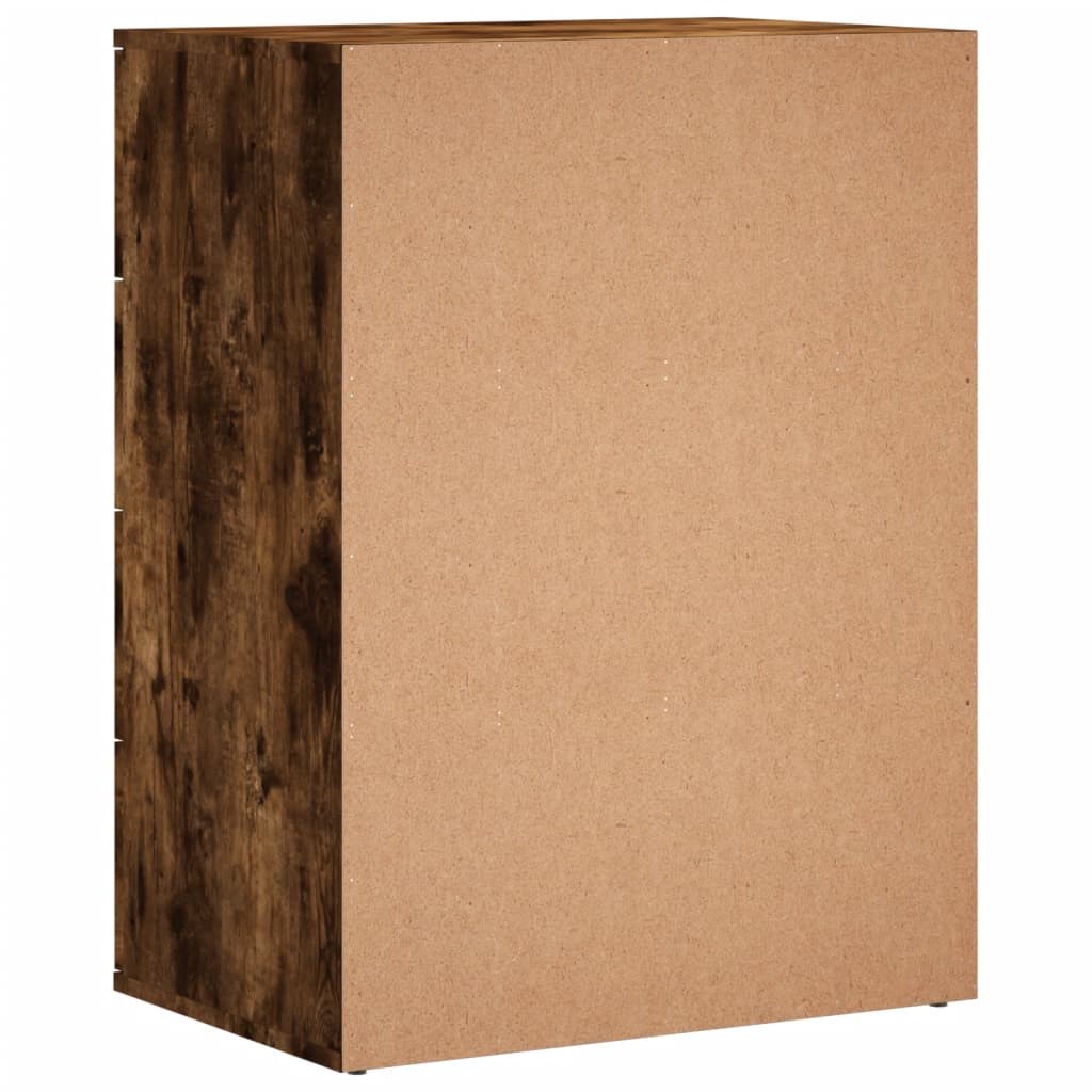 Sideboard Smoked Oak 60x39x80 cm Engineered Wood