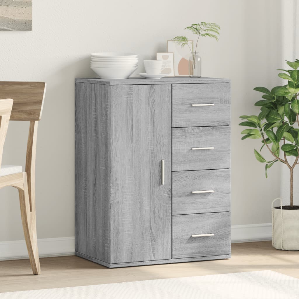 Sideboard Grey Sonoma 59x39x80 cm Engineered Wood
