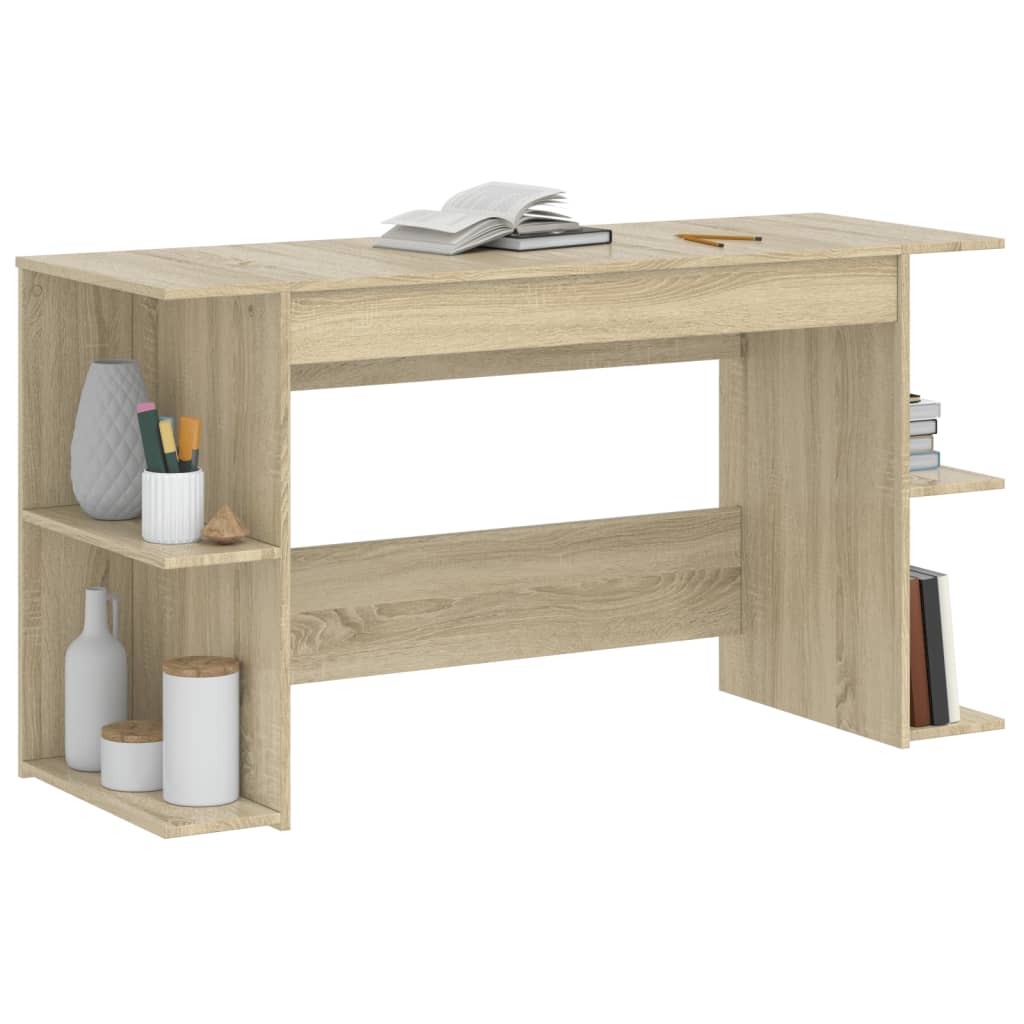 Desk Sonoma Oak 140x50x75 cm Engineered Wood