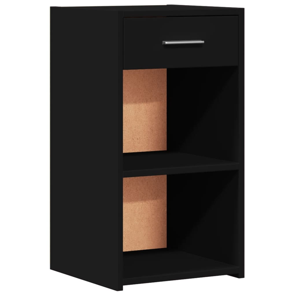 Bedside Cabinets 2 pcs Black 35x34x65 cm Engineered Wood