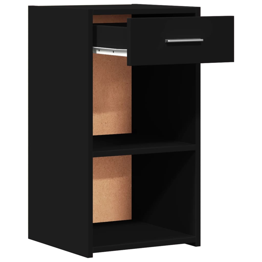 Bedside Cabinets 2 pcs Black 35x34x65 cm Engineered Wood