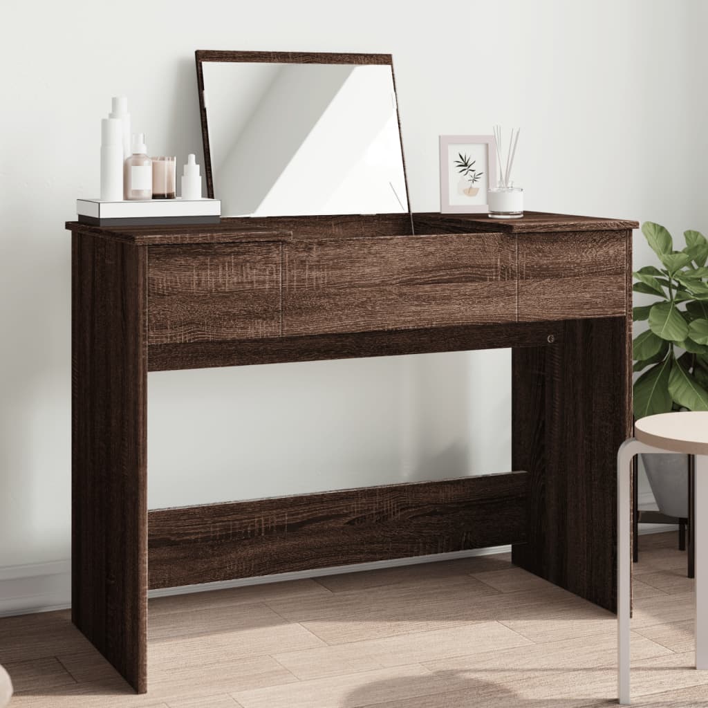 Dressing Table With Mirror 100X45X76 Cm