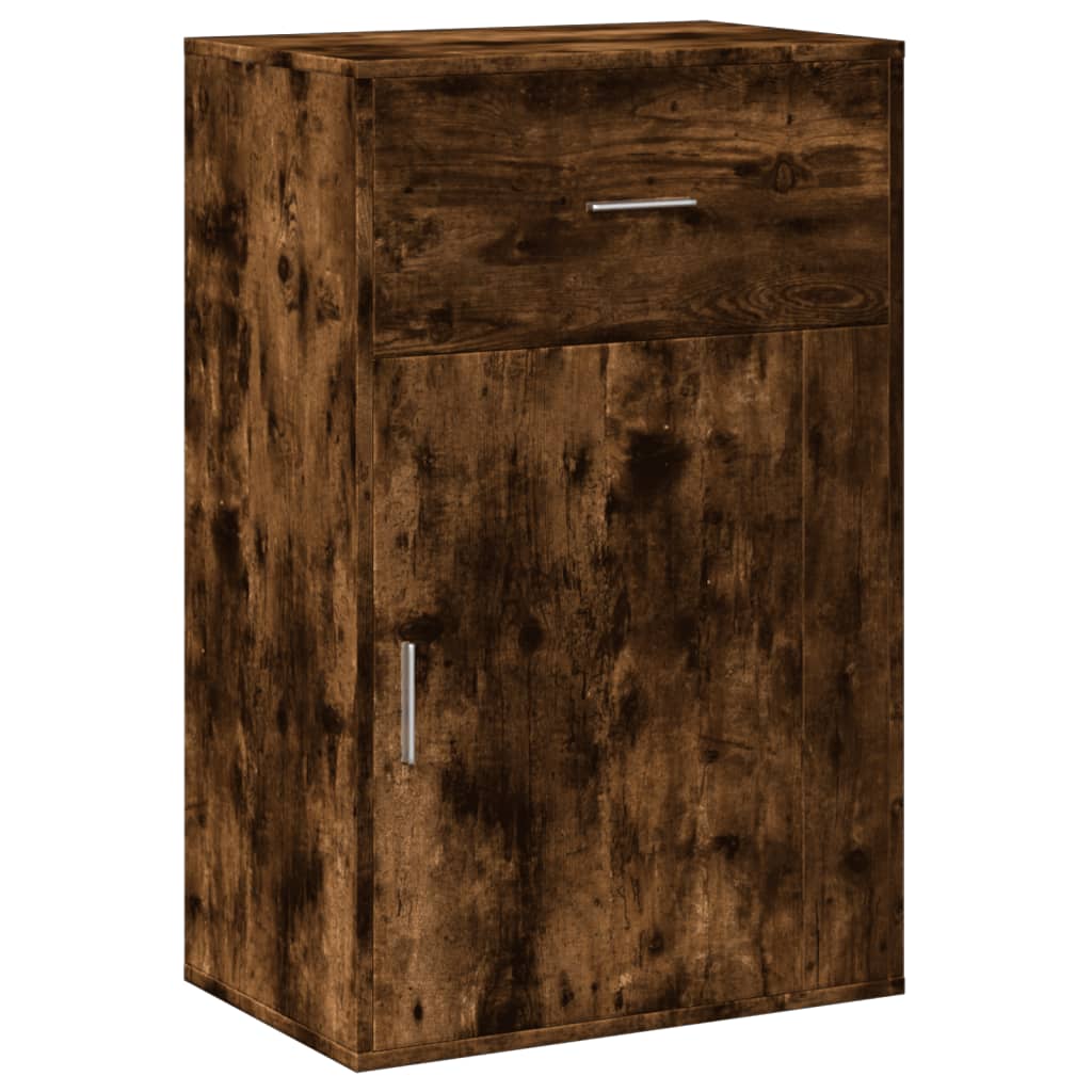 Storage Cabinet Smoked Oak 56.5x39x90 cm Engineered Wood