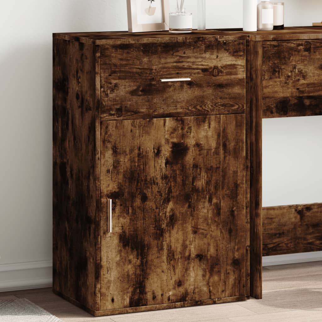 Storage Cabinet Smoked Oak 56.5x39x90 cm Engineered Wood