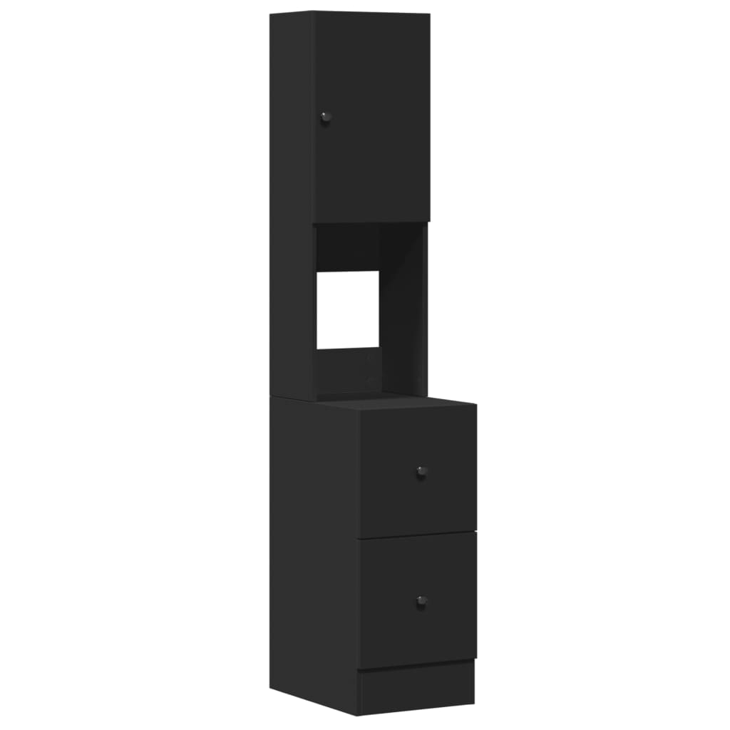 Kitchen Cabinet Black 35x50x180 cm Engineered Wood