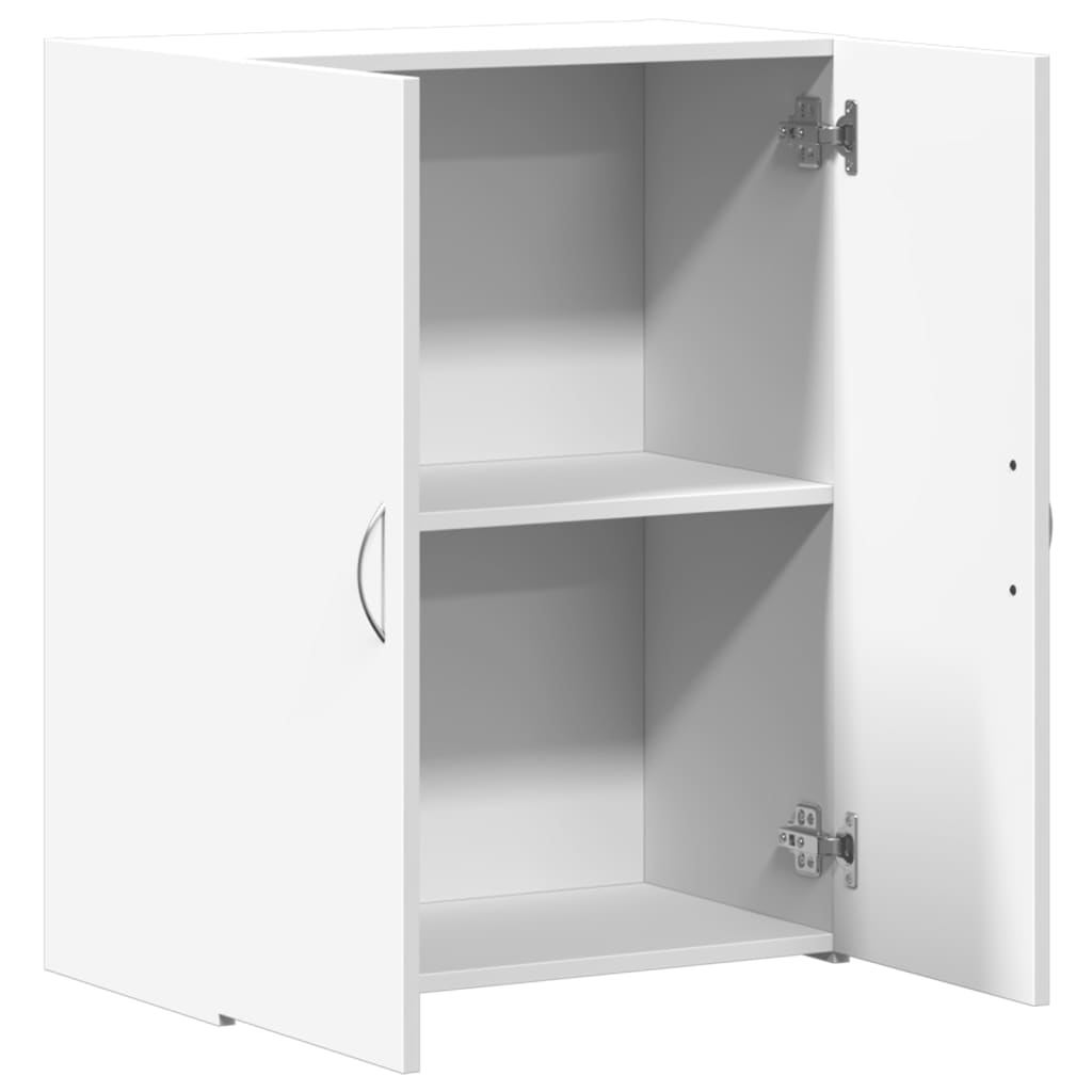 File Cabinet White 60x32x77.5 cm Engineered Wood