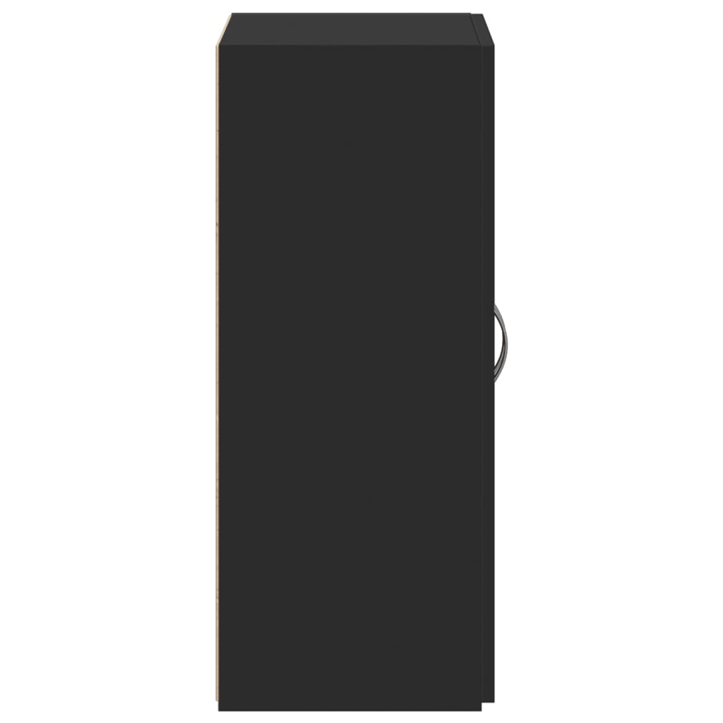 File Cabinet Black 60x32x77.5 cm Engineered Wood